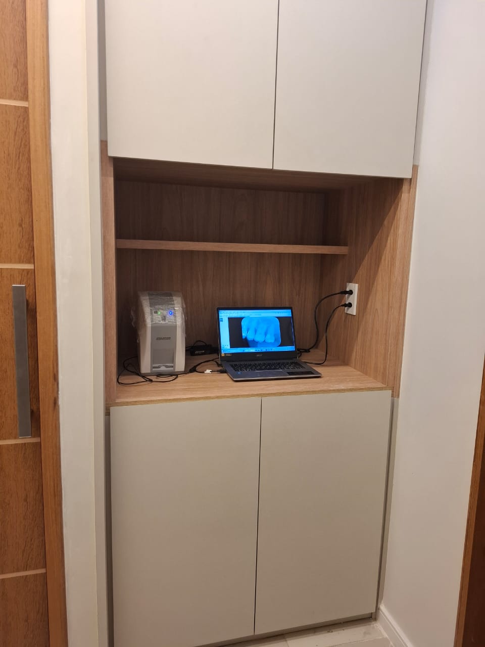 Espaço de digitalização de imagens radiográficas